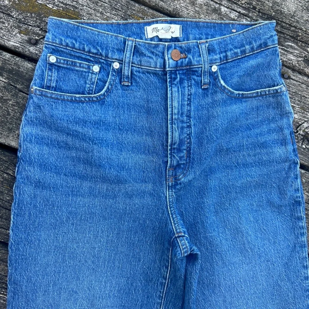 Madewell Perfect Vintage Wide-Leg Crop Jeans Womens 28 Blue NJ189 DM6503